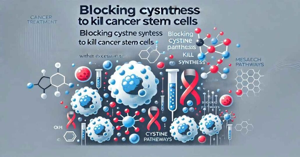 Блокирането на синтеза на цистин и по този начин на глутатион (GSH) убива раковите стволови клетки