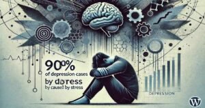 Голяма част (90%) от случаите на депресия се дължат на стрес