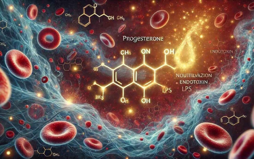 Прогестеронът може да се свърже и деактивира директно ендотоксина (LPS)
